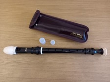 Vintage Aulos Treble Recorder Model No. 209 with original Soft Case - VGC
