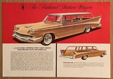 PACKARD STATION WAGON USA Single Sheet Car Sales Literature 1958 #F-818E