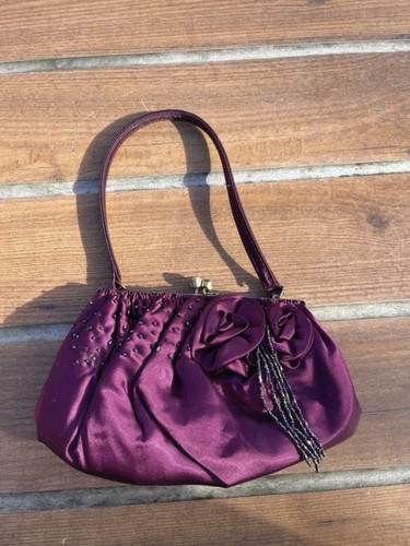Unique small purple clutch - small,