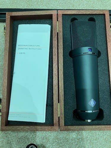 Neumann u87 black with box - neumann, in