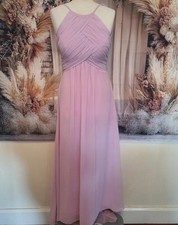Morilee Madeline Gardner Peony Pink Chiffon Gown UK 8 Bridesmaid / Formal Dress