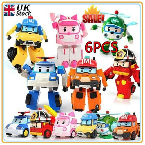 Robocar toy 6pcs academy poli - toy,