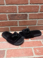 PUMA 'Fluffy' Black Faux Fur