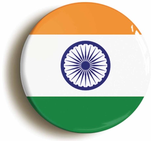 India badge button pin size - india,