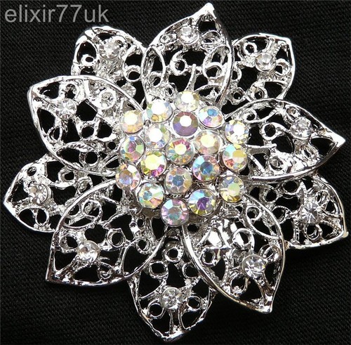 Vintage silver flower - ",