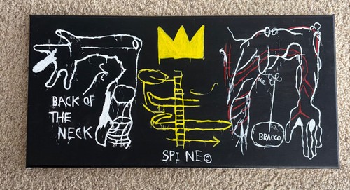 Basquiat painting back of - basquiat,