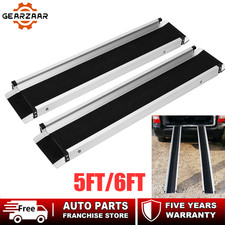 1Pair 6ft / 5ft long Telescopic Ramps - Longer Lip for Loading over Car Bumpers