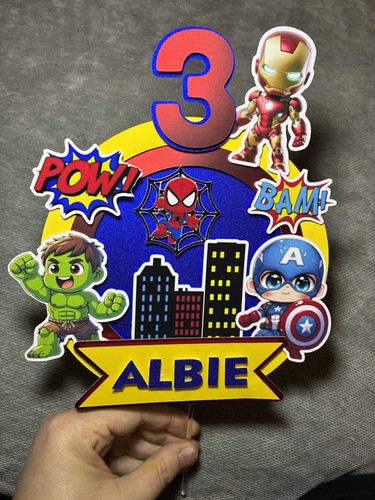 Personalised marvel cake - personalised,