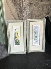Vintage y2k Judy Ball Signed Framed Prints Flower Fairy Cottagecore Gallery Wall