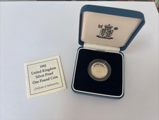 1992 Silver Proof One Pound