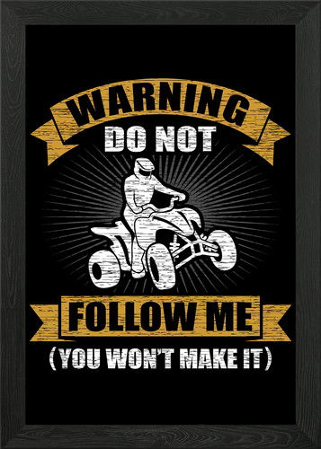 Quad bike framed wall art - quad,