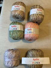 katia paper yarn six 50g balls of 100% cellulose paper