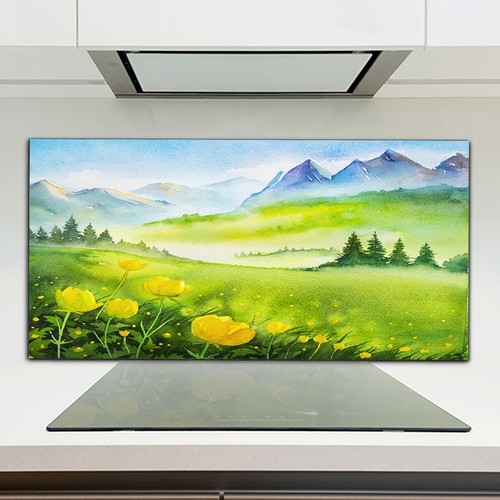 Kitchen splashback tempered - kitchen,