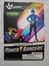 Morphsuits Blue Power Ranger Costume Kids Blue Beast 8/10 years