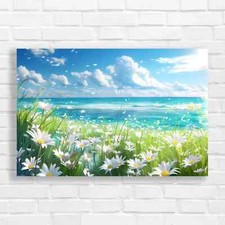Peaceful Seashore Daisy Garden