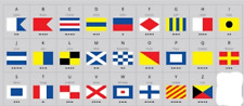 Flag Alphabet Letter Size 4 Genuine Ex Royal Navy Nato Code Signal Marine Flags
