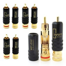 Gold Plated RCA Plug 8Pcs HiFi