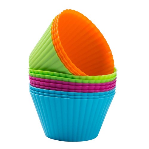 Large silicone muffin cases - large,