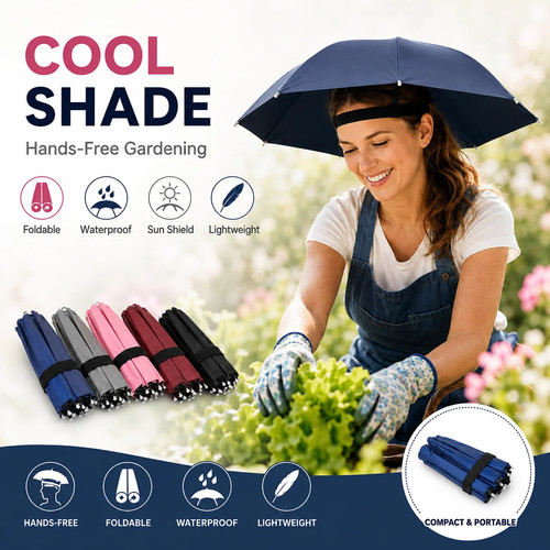 Waterproof umbrella hat - umbrella,