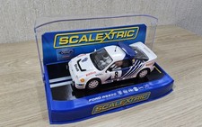 SCALEXTRIC SLOT CARS, FORD RS 200 , No8 1986 RALLY SWEDEN , BOXED 