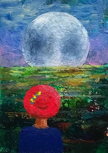 Original mini acrylgemälde - original, mini-acrylgemälde