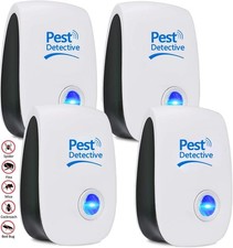 Ultrasonic Pest Repeller 4‑Pack for Mosquitoes, Rodents, Insects