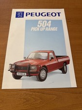 1992 Peugeot 504 Pickup Brochure UK