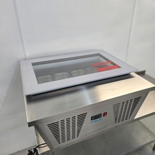 Ice Cream Freezer 4 Napoli Pans Scoop Display Polar GK068