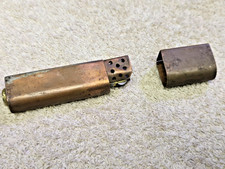 Trench art brass lighter