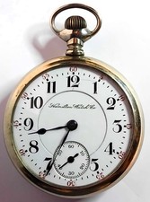 ??R/R GRADE,N/SILVER S/CASE HAMILTON, GR:940, 18s, 21Js OPEN FACE P/WATCH,FWO⭐