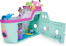 Gabby’s Dollhouse Cruise Ship Playset 18pc with Gabby & MerCat Figures, Fun Toy