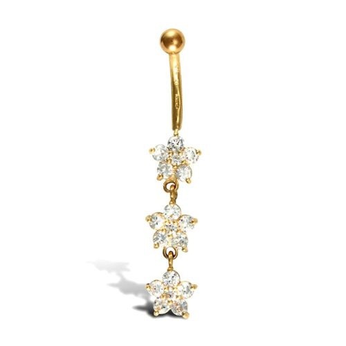 9ct gold belly - 9ct,