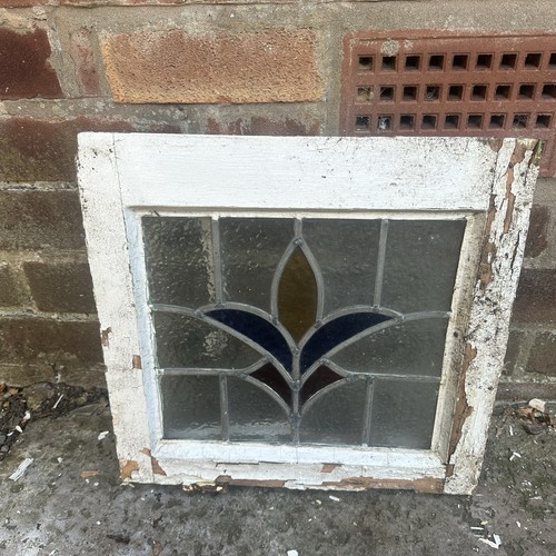 Vintage leaded stained - , glass