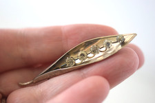Antique Vintage A.J.S Arthur Johnson Lily of the Valley brooch hallmarked 1920
