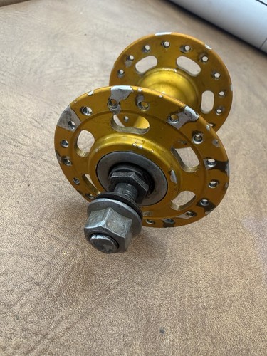 Vintage acs bicycle hub - hub, gold