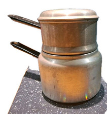 Vintage Retro Tower  Aluminium Porringer  Bain Marie Stovetop Retro