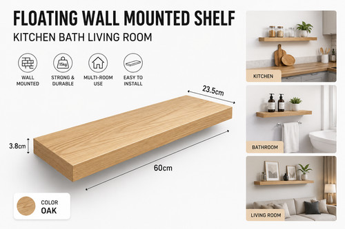 Floating wall mounted shelf - wall,