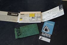 1960s Sixties DUROLAY carpet sample back advertising Retro Vintage