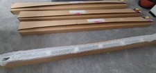 4 x Icicle & Fresh White Faux Wood Blinds - 50mm Slat - ~218cm width x105cm drop