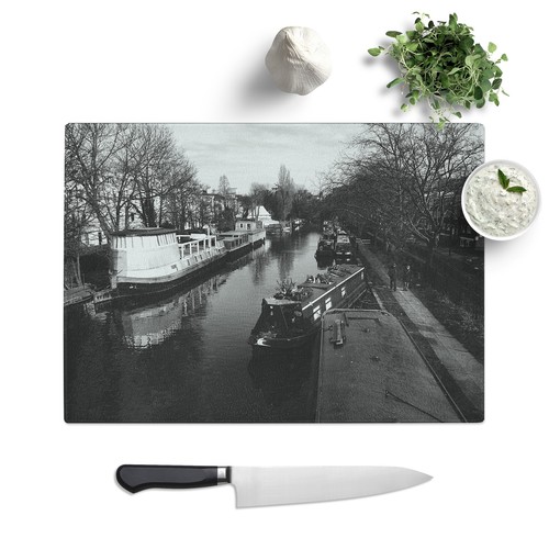 London canal barge glass - barge,