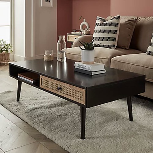 Coffee table matt black - coffee,