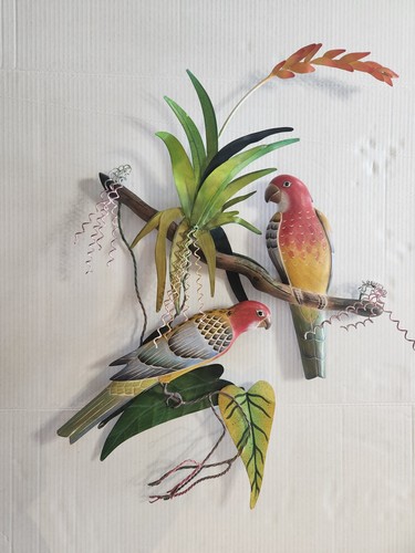 Tropical rosellas pair wall - tropical,