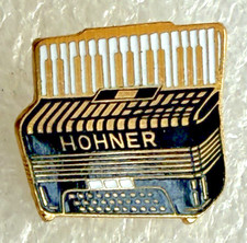 Hohner Accordion Vintage Enamel Badge - Borgas Eutingen Germany - Musical /Music