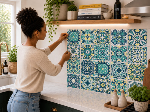 Tile stickers mosaic transfers - tile,