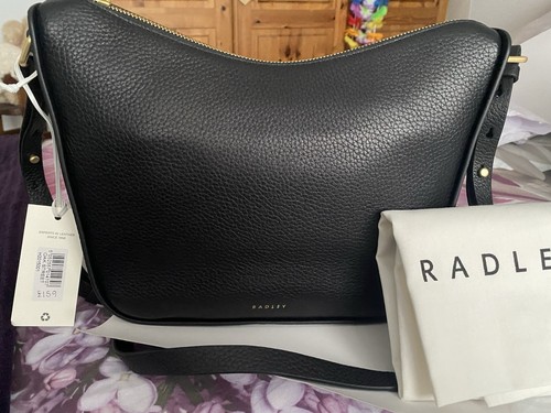 Radley black leather crossbody - radley,