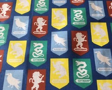 Harry Potter House Emblem Flags Pre-cut Fabric Fat Quarter 46 x 56cm (singles)