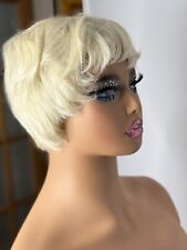 Blonde  Short Pixie Human Hair
