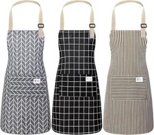 3 Pack Aprons With Pocket