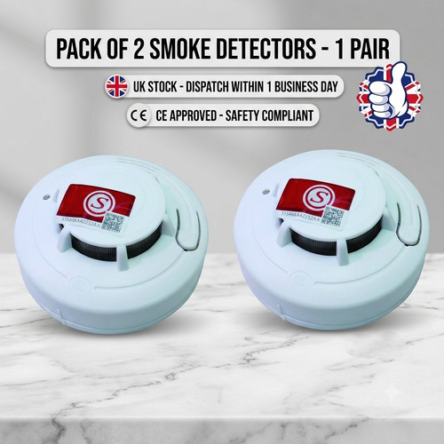 Smoke detector fire alarm - 2x,