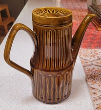 Sadler Vintage Staffordshire Coffee Pot – Classic Brown Ceramic – £15